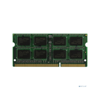 QUMO DDR3 SODIMM 8GB QUM3S-8G1600C11L PC3-12800, 1600MHz, 1.35V OEM/RTL