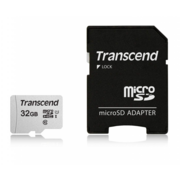 Карта памяти Micro SecureDigital 32Gb Transcend TS32GUSD300S-A {MicroSDHC Class 10 UHS-I, SD adapter}