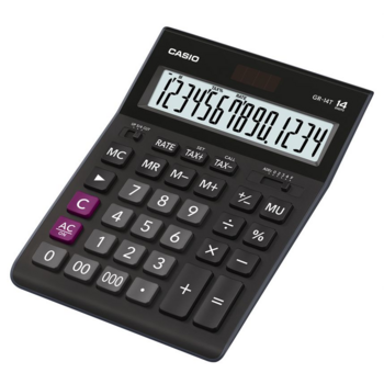 Калькулятор настольный Casio GR-14T черный 14-разр.