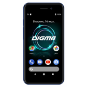 Смартфон Digma Linx A453 3G 8Gb 1Gb синий моноблок 3G 2Sim 4.5" 480x854 Android 7.0 5Mpix WiFi GPS GSM900/1800 GSM1900 TouchSc MP3 FM microSD max32Gb