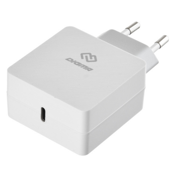 Сетевое зар./устр. Digma DGPD-18W-WG 3A PD универсальное кабель USB Type C белый