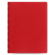 Тетрадь Filofax SAFFIANO 115033 A5 PU 56л линейка съемные листы спираль двойная красный