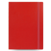 Тетрадь Filofax CLASSIC BRIGHT 115023 A4 PU 56л линейка съемные листы спираль двойная красный