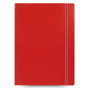 Тетрадь Filofax CLASSIC BRIGHT 115023 A4 PU 56л линейка съемные листы спираль двойная красный