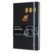 Блокнот Moleskine LIMITED EDITION SUPER MARIO LESMQP060MA Large 130х210мм 240стр. линейка черный Mario in Motion