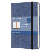 Блокнот Moleskine LIMITED EDITION DENIM LCDNB2MM710 Pocket 90x140мм обложка текстиль 192стр. линейка синий Antwerp blue