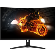 LCD AOC 31.5" C32G1 черный/красный {VA Curved FreeSync 1920x1080@144Hz 1ms 178/178 250cd 3000:1 Frameless D-sub HDMIx2 DisplayPort AudioOut}