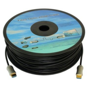 Кабель аудио-видео Fiber Optic HDMI (m)/HDMI (m) 35м. Позолоченные контакты черный