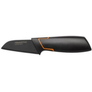 Нож кухонный Fiskars Edge (1003091) стальной для чистки овощей и фруктов лезв.80мм прямая заточка черный/оранжевый