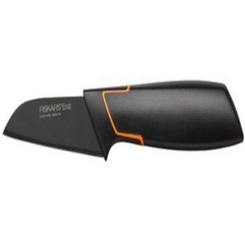 Нож кухонный Fiskars Edge (1003091) стальной для чистки овощей и фруктов лезв.80мм прямая заточка черный/оранжевый