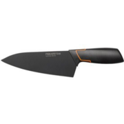 Нож кухонный Fiskars Edge (1003094) стальной разделочный лезв.190мм прямая заточка черный/оранжевый