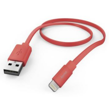 Кабель Hama Flat 00173645 USB (m)-Lightning (m) 1.2м розовый плоский