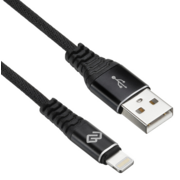 Кабель Digma USB (m)-Lightning (m) 0.15м черный