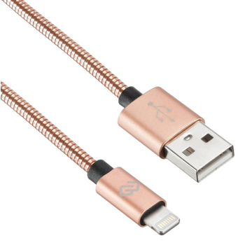 Кабель Digma USB A(m) Lightning (m) 0.15м розовое золото