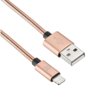 Кабель Digma USB (m)-Lightning (m) 1.2м розовое золото