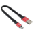 Кабель Digma USB A(m) micro USB B (m) 0.15м черный/красный плоский