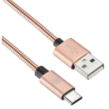 Кабель Digma USB (m)-USB Type-C (m) 1.2м розовое золото