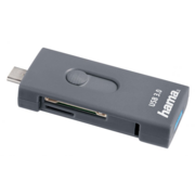 Устройство чтения карт памяти USB 3.0/Type C/OTG Hama 00135753 серый