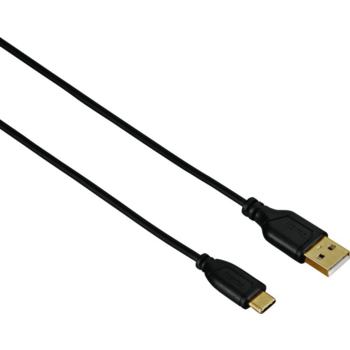 Кабель Hama Flexi-Slim 00135784 USB Type-C (m) USB A(m) 0.75м черный