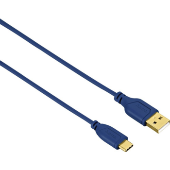 Кабель Hama Flexi-Slim 135785 USB Type-C (m) USB A(m) 0.75м синий