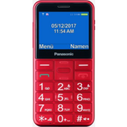 Мобильный телефон Panasonic TU150 красный моноблок 2Sim 2.4" 240x320 0.3Mpix GSM900/1800 MP3 FM microSDHC max32Gb