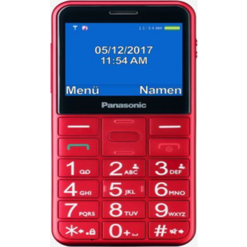 Мобильный телефон Panasonic TU150 красный моноблок 2Sim 2.4" 240x320 0.3Mpix GSM900/1800 MP3 FM microSDHC max32Gb