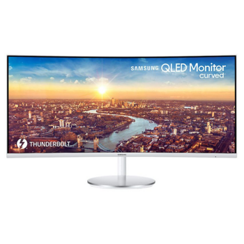 Монитор Samsung 34" C34J791WTI серебристый VA LED 4ms 21:9 HDMI M/M полуматовая HAS 3000:1 300cd 178гр/178гр 3440x1440 DisplayPort USB 7.7кг