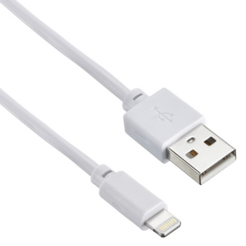 Кабель Digma USB A(m) Lightning (m) 0.15м белый