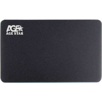 Внешний корпус для HDD/SSD AgeStar 3UB2AX1 SATA I/II/III алюминий черный 2.5"