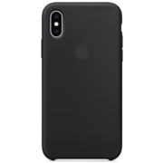 Силиконовый чехол Apple Silicone Case для iPhone XS, цвет (Black) черный