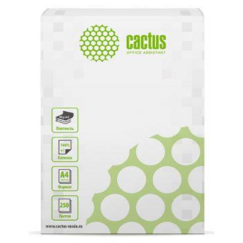 CACTUS Бумага белая офисная A4/80г/м2/250л./белый CIE146% (отпускается по 1 пачке - 250 листов)