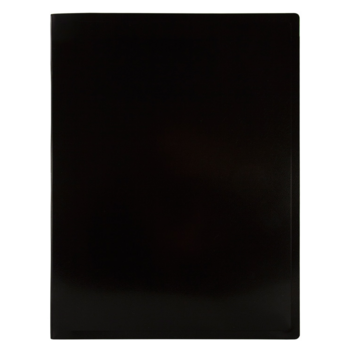Папка метал.зажим Бюрократ Black&White BWPZ08CBLCK A4 пластик 0.8мм черный/белый