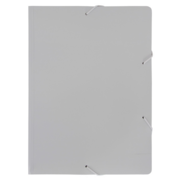 Папка на резинке Бюрократ Black&White BWPR05WT A4 пластик 0.5мм кор.30мм белый/черный