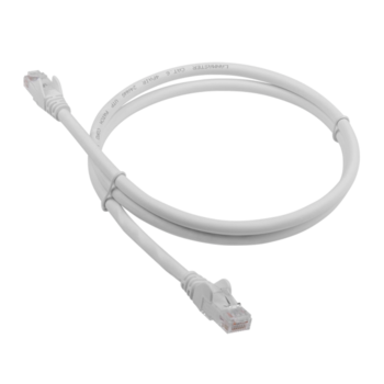 Патч-корд Lanmaster LAN-PC45/U6-1.0-WH UTP вилка RJ-45-вилка RJ-45 кат.6 1м белый LSZH (уп.:1шт)