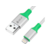 Greenconnect Кабель 1.5m Apple USB 2.0, AM/Lightning 8pin MFI для Iphone 5/6/7/8/X - поддержка всех IOS, белый, AL корпус серебро, зеленый ПВХ Greenconnect Кабель 1.5m Apple USB 2.0, AM/Lightning 8pin MFI для Iphone 5/6/7/8/X - поддержка всех IOS, белый,