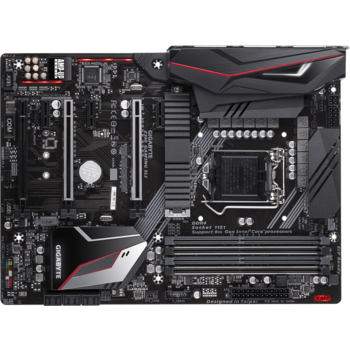 Материнская плата Gigabyte Z390 GAMING SLI RTL {Socket 1151, Intel®Z390, 4xDDR4-2666, HDMI, 3xPCI-Ex16, 3xPCI-Ex1, 6xSATA3(RAID 0/1/5/10), 2xM.2, 8Ch Audio, 1xGLan, (0+2)xUSB2.0, (8+2)xUSB3.1, 1xPS/2, ATX}