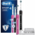 Набор электрических зубных щеток Oral-B Smart 4 4900 черный/розовый