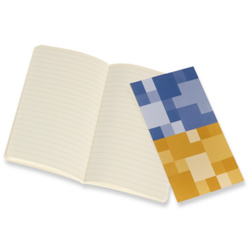 Блокнот Moleskine VOLANT QP711B41M17 Pocket 90x140мм 80стр. линейка мягкая обложка синий/желтый янтарный (2шт)
