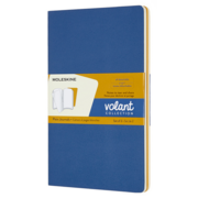 Блокнот Moleskine VOLANT QP723B41M17 Large 130х210мм 96стр. нелинованный мягкая обложка синий/желтый янтарный (2шт)