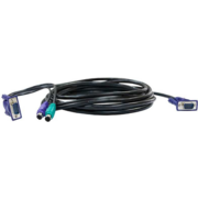 Кабель Кабель/ DKVM-CB/1.2M/B1 KVM Cable with VGA and 2xPS/2 connectors for DKVM-4K/B, 1.2m