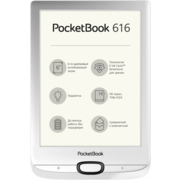 Электронная книга PocketBook 616 6" E-Ink Carta 1024x758 1Ghz 256Mb/8Gb/microSDHC/подсветка дисплея серебристый
