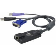 Модуль удлинителя, SVGA+KBD+MOUSE USB 2.0+AUDIO, 50 метр., для подкл. комплекта перключат. KN2124v/KN2140v/KN4124v/KN4140v, макс.разреш. 1600х1200, RJ45+HD-DB15+USB A-тип+2xMINI JACK, Female+4xMale, без Б.П.,(Virtual Media DDC2B) USB Virtual Media KVM Ada