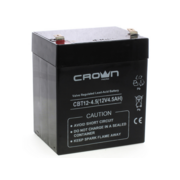 Батарея CROWN напряжение 12В, ёмкость 4,5 А/Ч, размеры (мм) 151х65х95, вес 1,5 кг, тип клеммы - F2, тип АКБ - свинцово кислотная с загущеным электролитом в гель, срок службы 6 лет CROWN Battery voltage 12V, capacity 4.5 A / W, dimensions (mm) 151h65h95, w