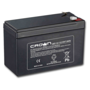 Батарея CROWN напряжение 12В, ёмкость 7 А/Ч, размеры (мм) 151х65х100, вес 2,0 кг, тип клеммы - F2, тип АКБ - свинцово кислотная с загущеным электролитом в гель, срок службы 6 лет CROWN Battery voltage 12V, capacity 7 A / W, dimensions (mm) 151h65h100, wei