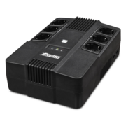 ИБП POWERMAN Brick 800, линейно-интерактивный, 800ВА, 480Вт, 3 евророзетки с резервным питанием, 3 евророзетки с фильтрацией, защита RJ45/RJ11, батарея 12В 9Ач 1 шт., 293мм х 202мм х 93мм, 5.2 кг. ИБП POWERMAN Brick 800, линейно-интерактивный, 800ВА, 4