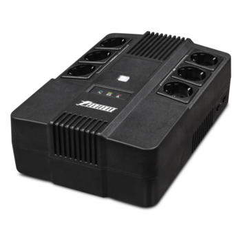 ИБП POWERMAN Brick 800, линейно-интерактивный, 800ВА, 480Вт, 3 евророзетки с резервным питанием, 3 евророзетки с фильтрацией, защита RJ45/RJ11, батарея 12В 9Ач 1 шт., 293мм х 202мм х 93мм, 5.2 кг. ИБП POWERMAN Brick 800, линейно-интерактивный, 800ВА, 4