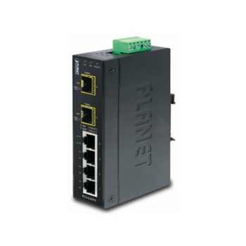 коммутатор коммутатор/ PLANET IP30 Industrial 4-Port 10/100/1000T + 2-Port 100/1000X SFP Gigabit Switch (-40 to 75 degree C)