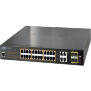 GS-4210-24P4C управляемый коммутатор IPv6/IPv4, 24-Port Managed 802.3at POE+ Gigabit Ethernet Switch + 4-Port Gigabit Combo TP/SFP (220W)