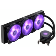 Кулер Cooler Master MLX-D36M-A20PC-T1 MasterLiquid ML360 (RGB 6 предустановленных 10 режимов подсветки, LED, AMDTR4, RTL, медь+алюминий, отводимая мощность до 250 Вт, уровень шума 30 дБ, воздушный пот