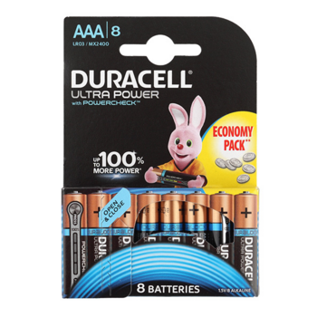 Батарея Duracell Ultra LR03-8BL MX2400 AAA (8шт)